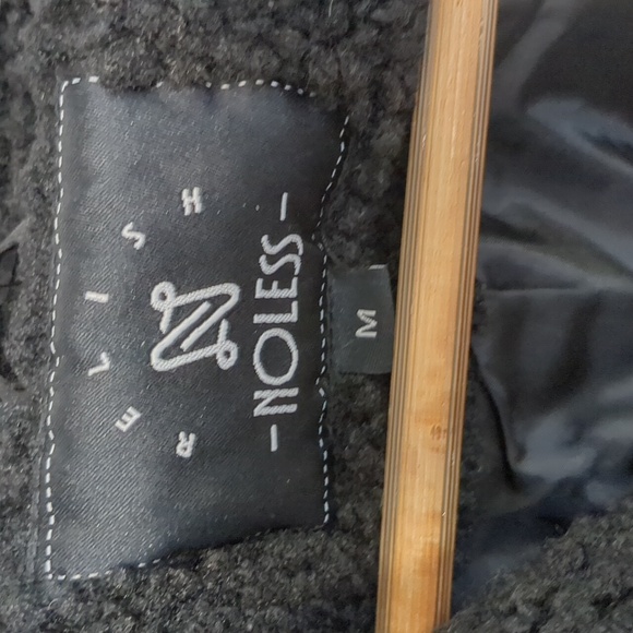 Relish No Less Black Teddy Jacket Size M - Picture 12 of 16